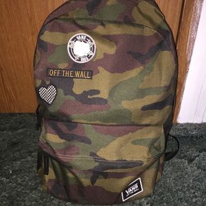 Vans camo backpack